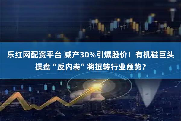 乐红网配资平台 减产30%引爆股价！有机硅巨头操盘“反内卷”将扭转行业颓势？