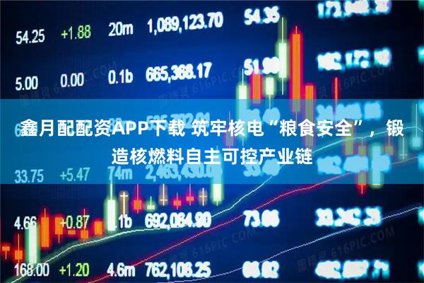鑫月配配资APP下载 筑牢核电“粮食安全”，锻造核燃料自主可控产业链
